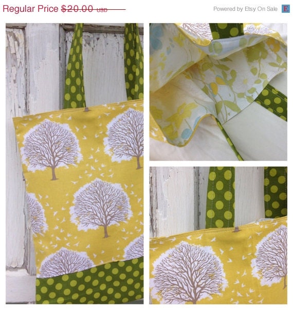 ON SALE- Tree Tote Bag-Library Bag