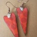 fUnKy reD hOt dOt heArt eArRiNgs