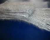 Angora Crochet Scarf Collar Neck Cowl Warmer Loop Scarf Fall Winter Accessory Long scarf