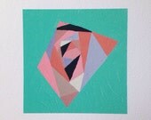 Geometric Rose // 8 x 10 art print