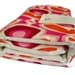 circular knitting needle organizer - pink orange mod flowers