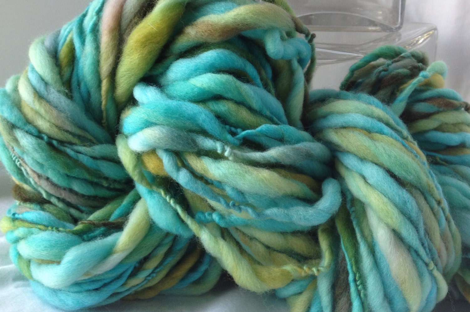 Handspun Yarn Thick and Thin - CARIBBEAN