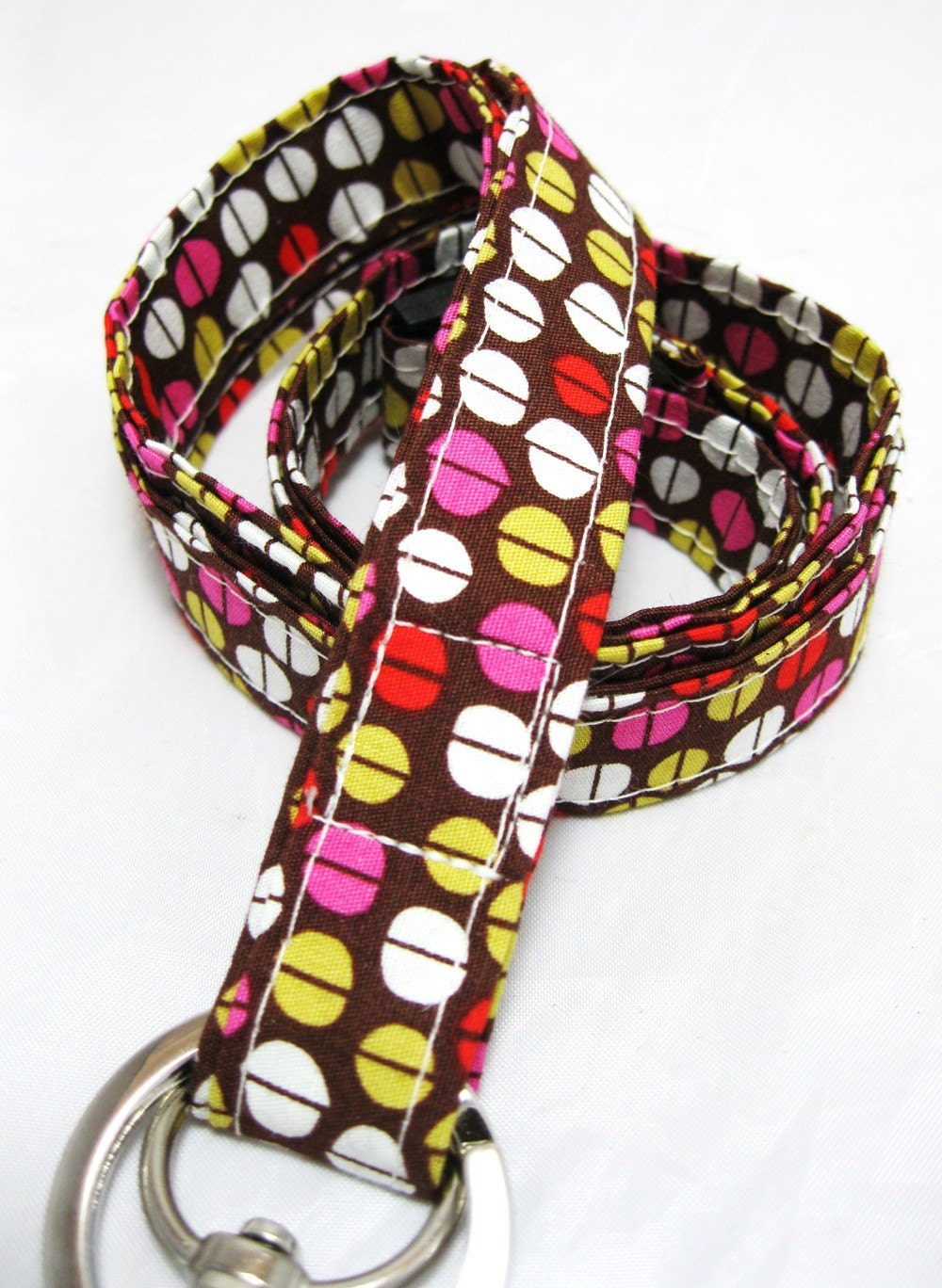 Lanyard Badge Holder with Breakaway Clip Desert Seeds Mustard