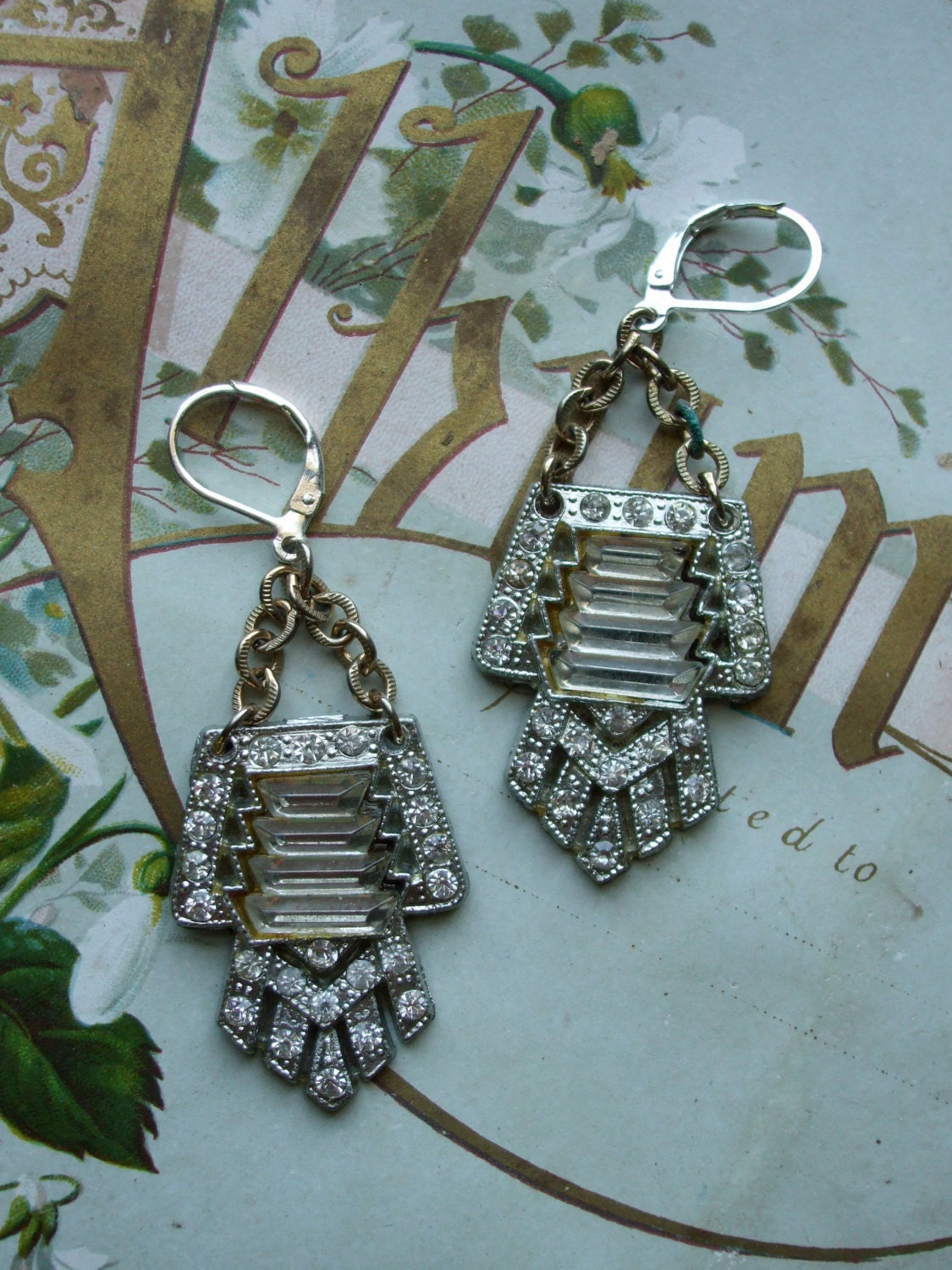 Aztec Art Deco Earrings