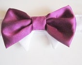 Purple Eggplant and More Colors  Formal Wear Bow Tie for your dog or cat