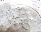 Jill, Prehnite Earrings