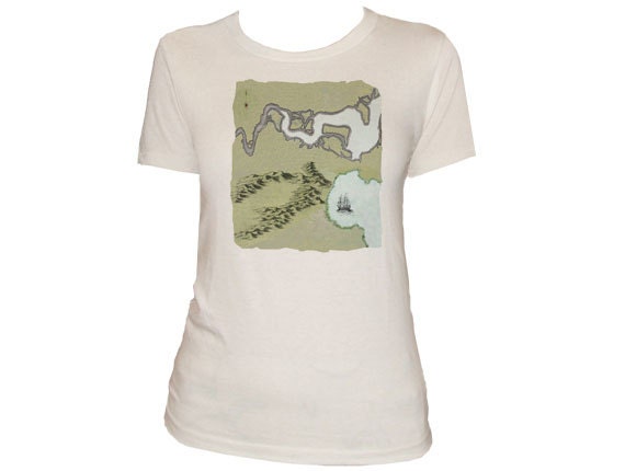 MY WORLD MAP - Organic Cotton Unisex Crew Tshirt