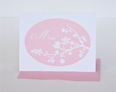 Mother's Day Sakura Blossom Silkscreen Card