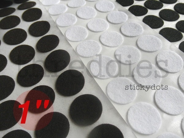1" sticky felt circles // adhesive-backed felt circles for making headbands and ponytail holders // lot of 50
