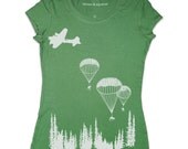 NEW -PARACHUTE - "Release" Women's short sleeve t shirt  (8 Color Options)