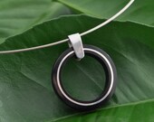 Ometepe - organic coyol and sterling silver necklace