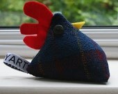 Cheeky chicken pincushion or paperweight - Duncan
