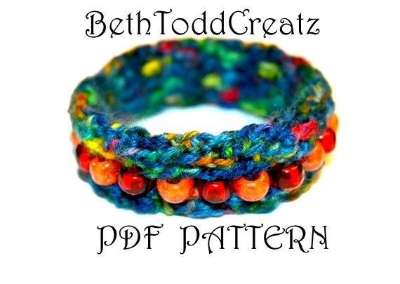 INSTANT Download Quick and Easy Crochet Bangle Bracelet PDF pattern by BethToddCreatz Patterns on Etsy