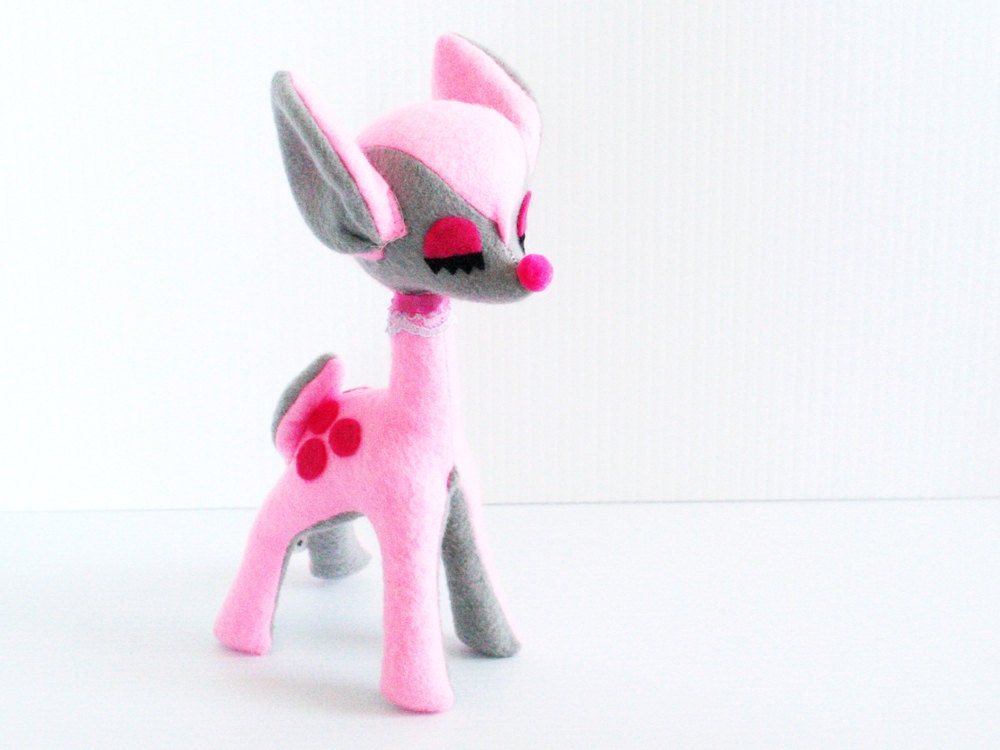 Pink Bubblegum Deer Plush