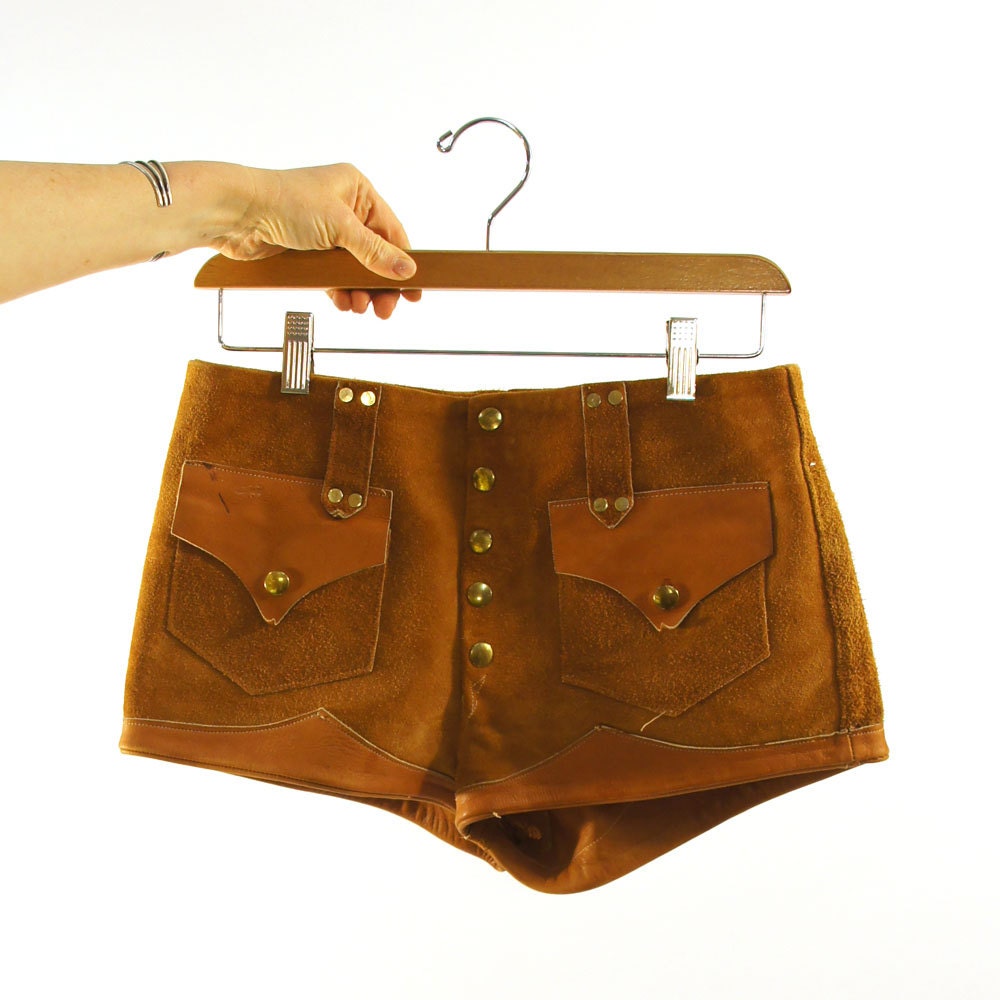 60s Leather Hot Pants