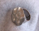 Upcycled Ring, Vintage Button, Adjustable  SR11