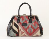 Kilim Turkish Vintage Carpet Bag