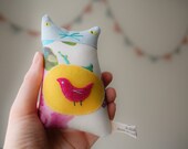 A small ornamental textile kitten called Ingrid