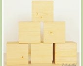 Unfinished Pine Wood Block Set For DIY crafters 1.5"