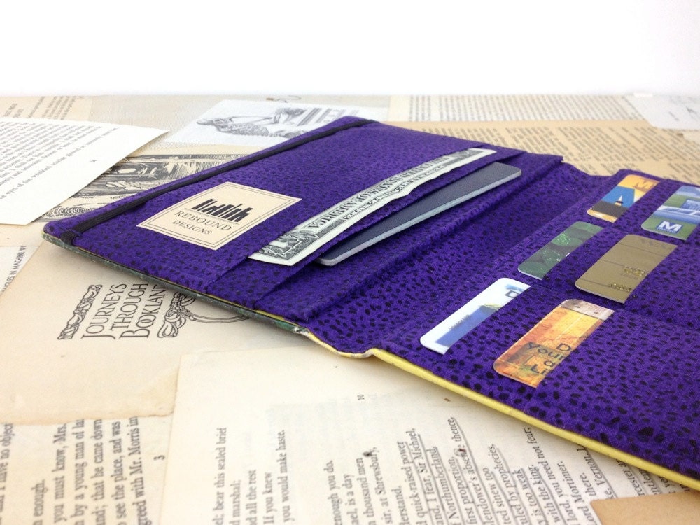 Nancy Drew The Mystery at Lilac Inn Hardback Clutch Wallet made from recycled vintage book