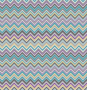 Aqua Purple Chevron Fabric - Modern Quilting Sewing - Valorie Wells Nouvella Collection - cotton Fabric by the yard