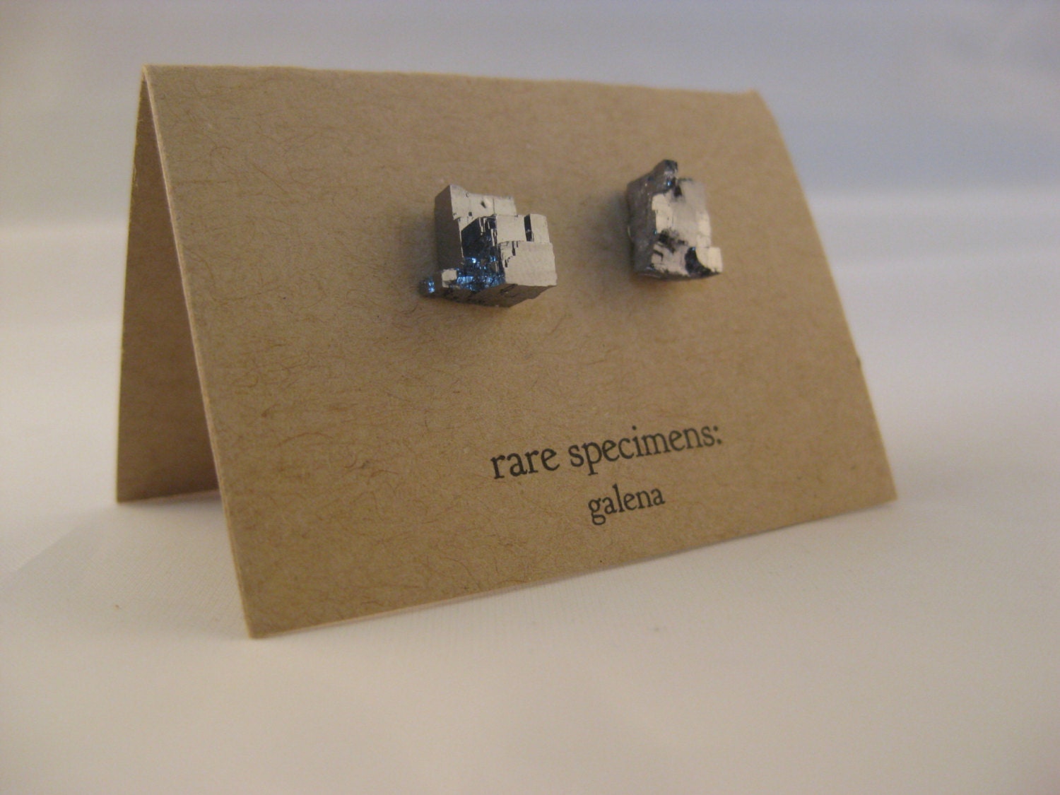 Galena Mineral Stud Earrings - 5