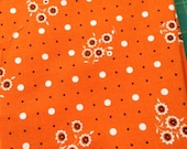 Half Yard Tidbits and Treasures Floral Dots in orange