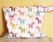 Wet Bag wetbag Diaper Bag - HORSE ICKY Bag by PETUNIAS - swim cloth diaper accessories zipper shower gift newborn baby child kids summer