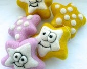 Lulu's Stabby Sea Critter - Needle felted starfish