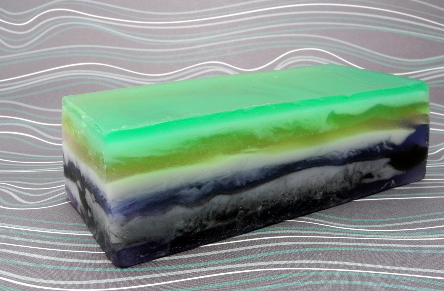 Lavender and Basil Layered Soap