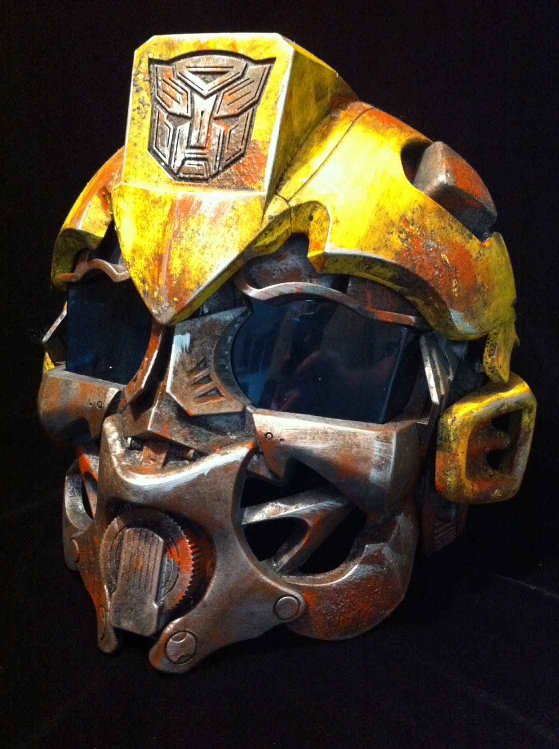 Beaten up Bumblebee  Helmet Transformers  Life Size Cosplay  Battle damaged