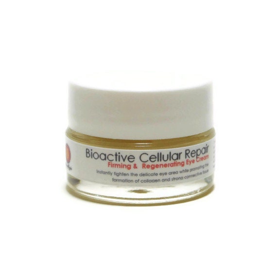 Organic Bioactive Firming Eye Cream. Caffeine, Licorice Root, Cucumber. Normal, Aging, Mature, Damaged. Natural Organic Skin Care.