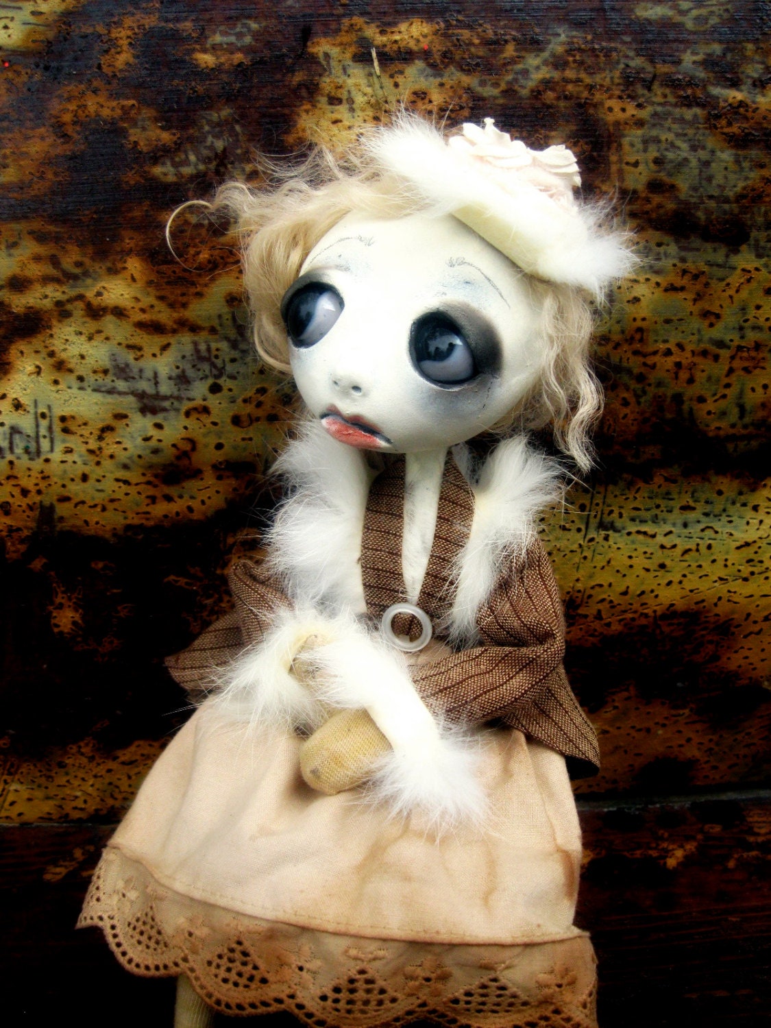 Loopy Gothic Art Doll Ooak Doll Jadzia Gorski RESERVED for A