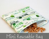 Save the Earth - Mini Reusable Bag from green by mamamade