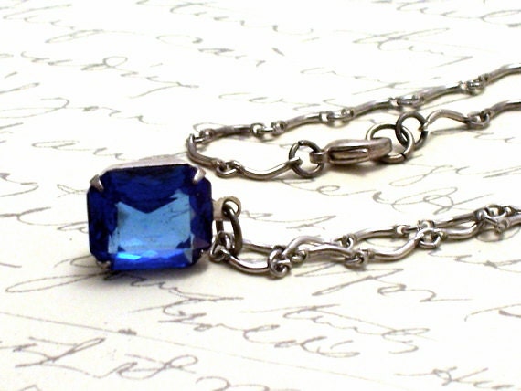 Royal Blue Glam Necklace
