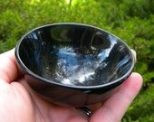 Water Buffalo Horn Bowl with Your Choice of Spell Blend - Altar Dish, Scrying, Smudging, Pagan, Wiccan