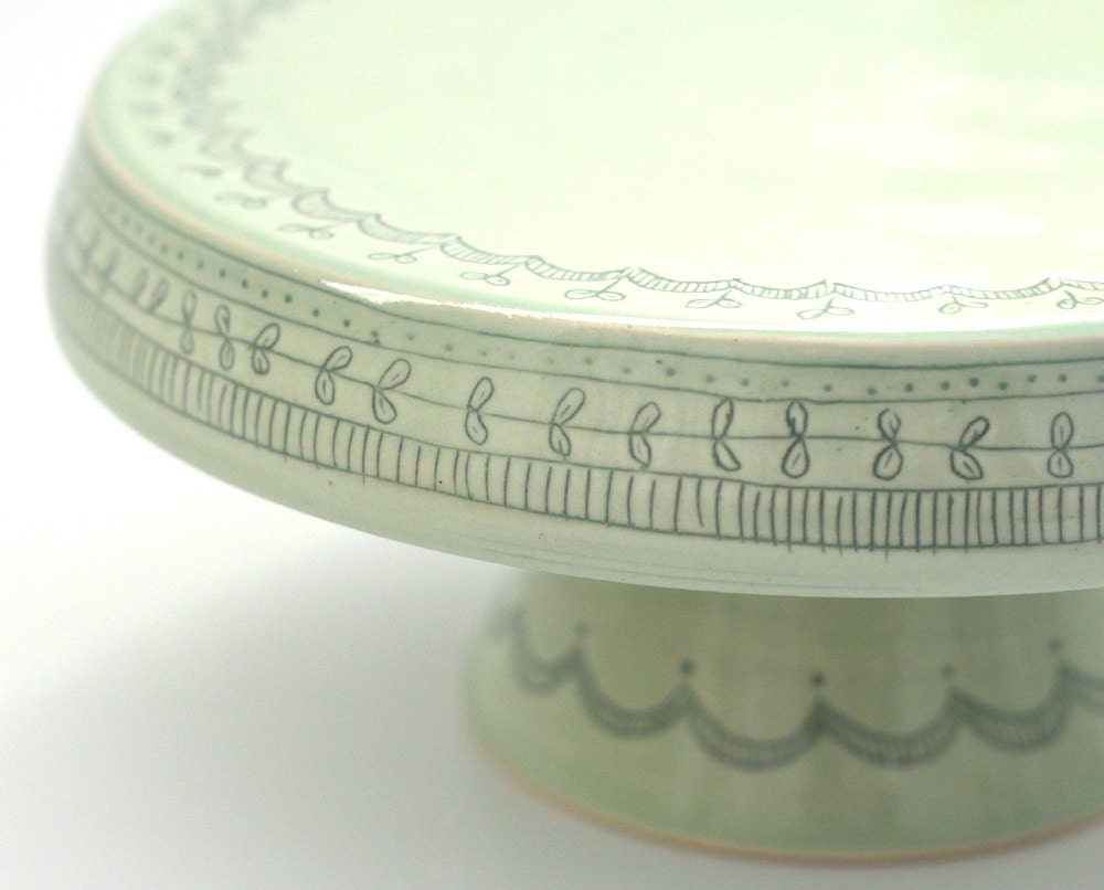 Cake Stand - 8 inch - Illustrated