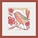 watercolor illustration of a pink bird - illustration - an 8 x 8 inch limited edition and archival print by corid
