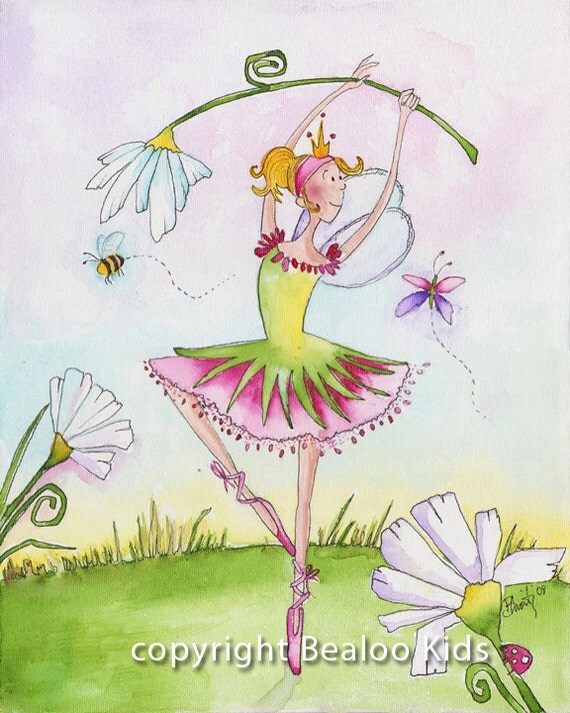 Fairy PrincessNursery Art Print 8x10