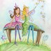 Fairy Princess Nursery Art Print 8x10