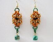 Black Eyed Susan Daisy Maille earrings