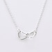 Two hearts - sterling silver hearts linked on sterling chain - dainty modern jewelry - edor gift for her