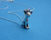 sterling smiling chihuahua charm necklace gift for her