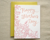 Happy Mother's Day Letterpress Card