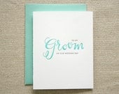 Groom Letterpress Card