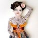 Victorian Tattooed Gal Paper Puppet Doll