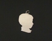 Child Silhouette Custom Made Charm Kids Mothers Day Personalized Silhouette Jewelry Pet Child
