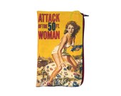 Attack of the 50 Foot Woman Makeup Bag / Pencil Pouch - Vintage Horror