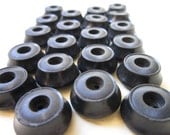 Vintage Button Set - Chunky Black Plastic