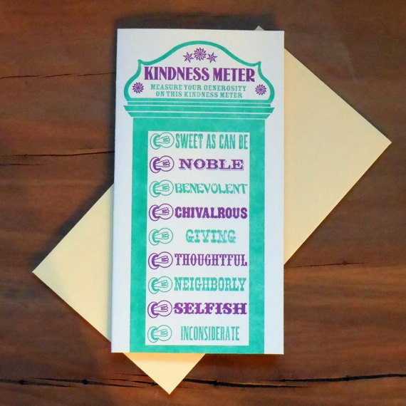 vintage arcade kindness meter